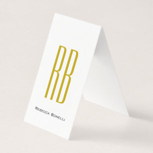 Monogramme de nom moderne de couleur or exclusive