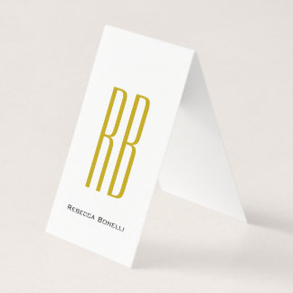 Monogramme de nom moderne de couleur or exclusive