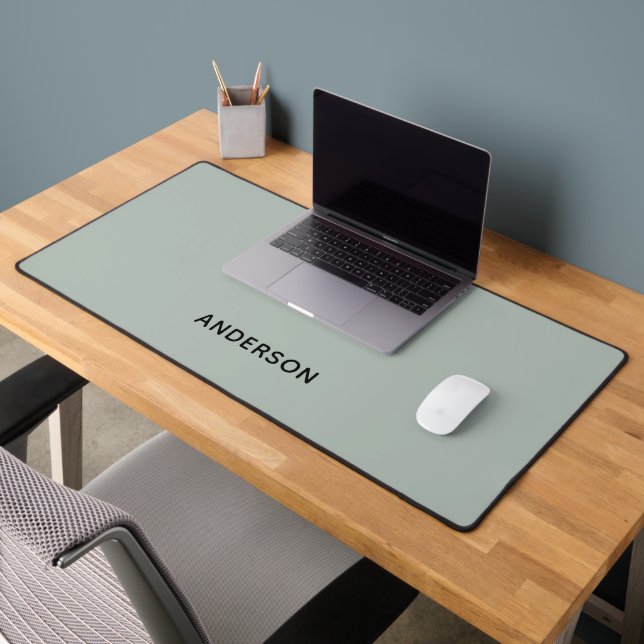 Monogramme de nom personnalisé simple | Élégant (Bureau 2)