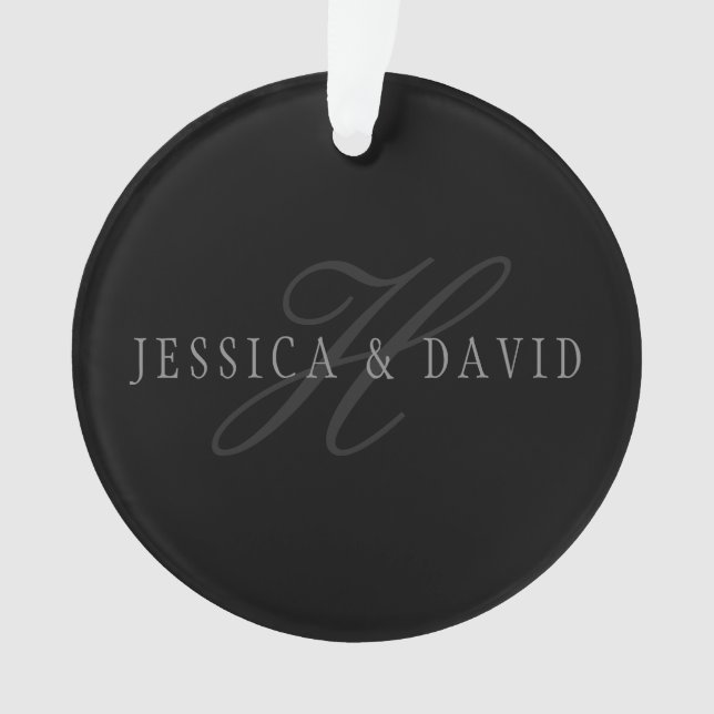 Monogramme de noms et prénoms de couples (devant)