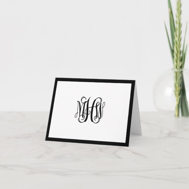 Monogramme de vigne initiale noire DO-IT-YOURSELF  (Devant)