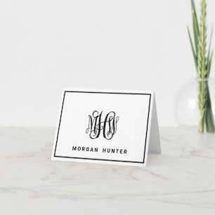 Monogramme de vigne noir 3 initial DO-IT-YOURSELF