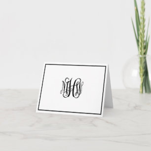 Monogramme de vigne noir 3 initial DO-IT-YOURSELF