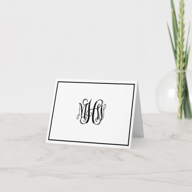 Monogramme de vigne noir 3 initial DO-IT-YOURSELF  (Devant)