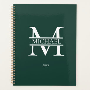 Monogramme d'émeraude personnalisé Minimaliste ini