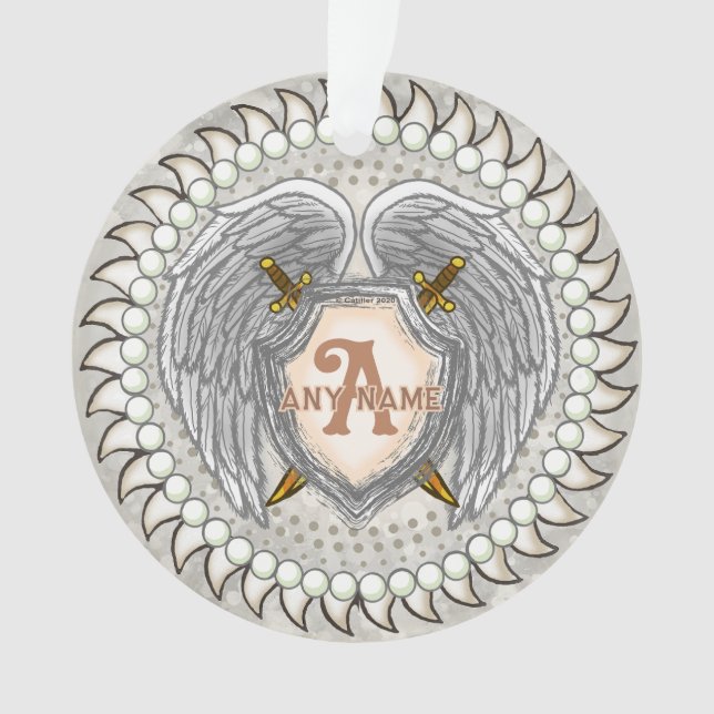 Monogramme d'épée à ailes  (devant)