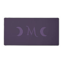 Monogramme des lunes de croissant de violet poussi