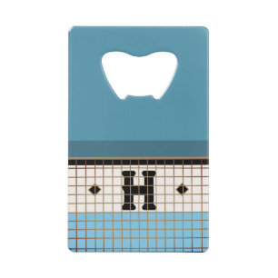 Monogramme d'or en carrelage Bistro vintage