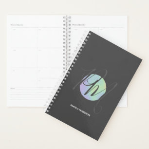 Monogramme du cercle holographique moderne - Plani