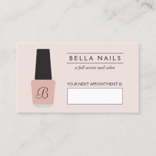 Monogramme du salon à ongles sur rendez-vous Blush