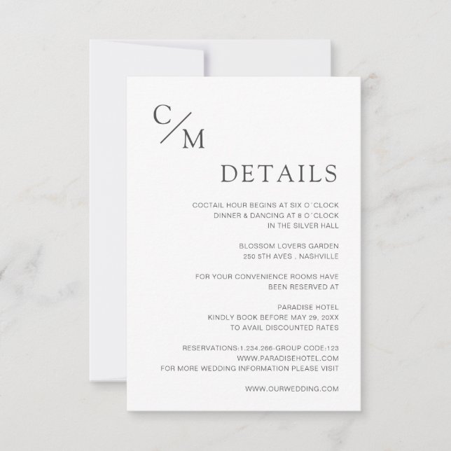 monogramme élégant (Devant)