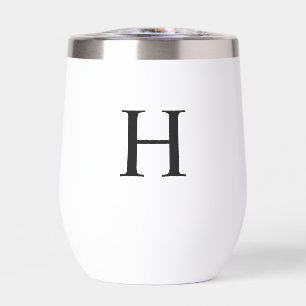 Monogramme Élégant Moderne Minimaliste Noir