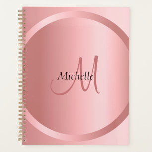 Monogramme élégant Rose sur mesure Or moderne