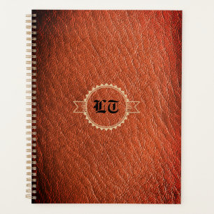 Monogramme en cuir Brown de luxe