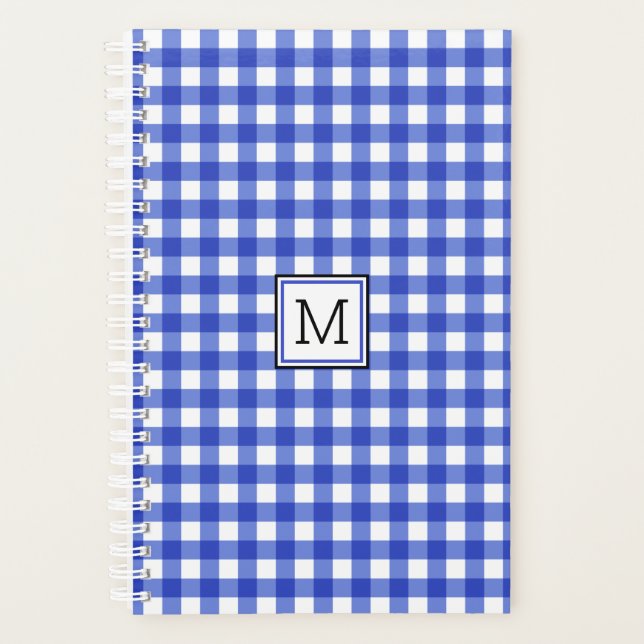 Monogramme En vichy bleu (Devant)