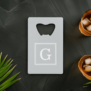Monogramme encadré en gris
