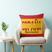 MONogramme ESPAGNE - REGARDEZ ! Coussin décoratif