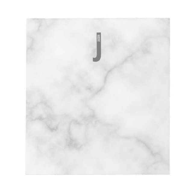 Monogramme et bloc-notes de nom personnalisé moder (Devant)