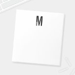 Monogramme et bloc-notes de nom personnalisé moder<br><div class="desc">Design Monogram moderne avec lettre monogramme personnalisée "M" et nom dans le style de police sans serif moderne en gras.</div>