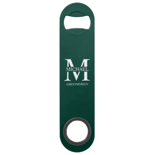 Monogramme et nom de garçon d'honneur personnalisé