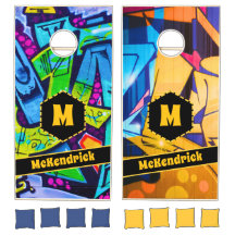 Monogramme et nom du graffiti urbain personnalisé