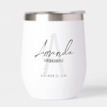 Monogramme et nom d'une servante d'État moderne pe<br><div class="desc">Monogramme et cadeaux de nom de Bridesmaid Ce design présente le nom de femme de pont personnalisée en gris moderne écriture script style de police et monogramme en gris clair gris moderne style de police sans serif moderne comme arrière - plan, avec des détails mariages en gris moderne sans serif...</div>