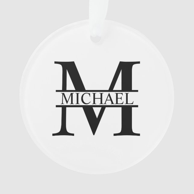 Monogramme et nom personnalisés (devant)