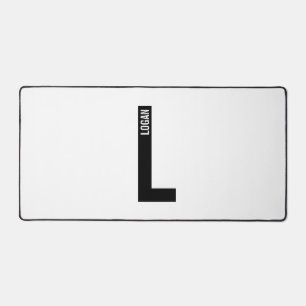 Monogramme et nom personnalisés gras modernes