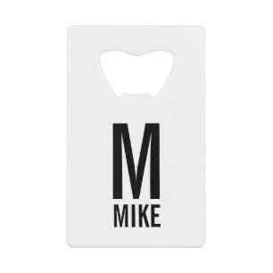 Monogramme et nom personnalisés modernes
