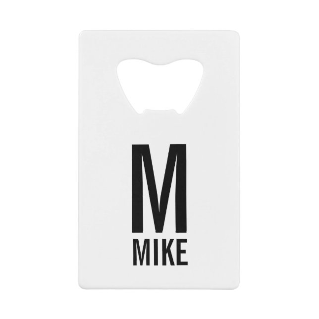 Monogramme et nom personnalisés modernes (Devant)