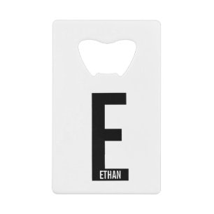 Monogramme et nom personnalisés modernes