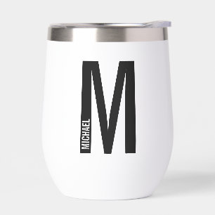Monogramme et nom personnalisés modernes