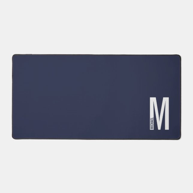 Monogramme et nom personnalisés modernes (Recto)