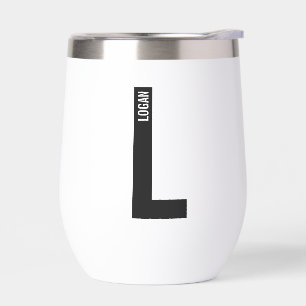 Monogramme et nom personnalisés modernes