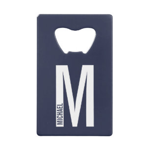 Monogramme et nom personnalisés modernes