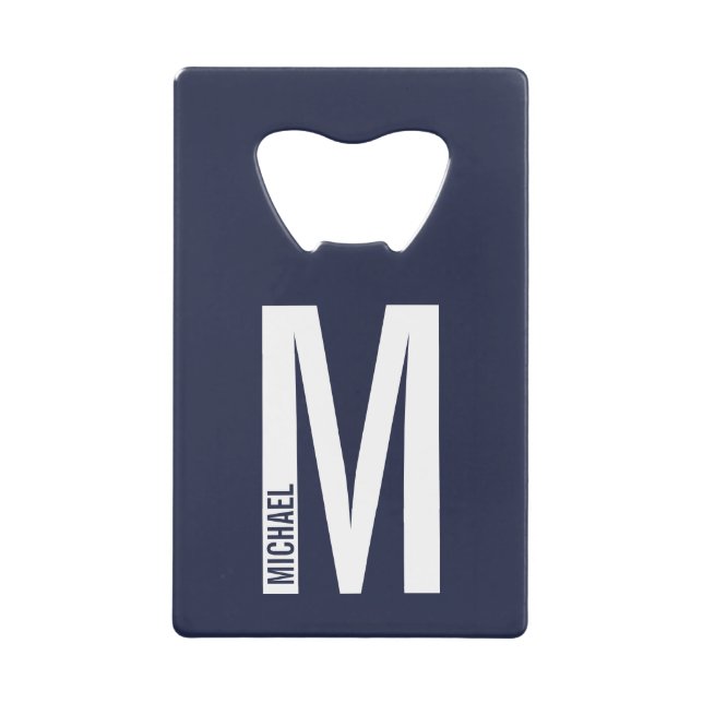 Monogramme et nom personnalisés modernes (Devant)