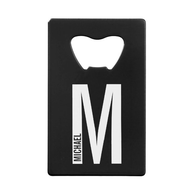 Monogramme et nom personnalisés modernes (Devant)