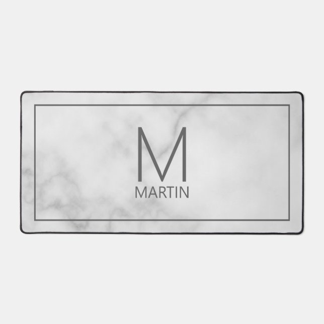 Monogramme et nom personnalisés modernes (Recto)