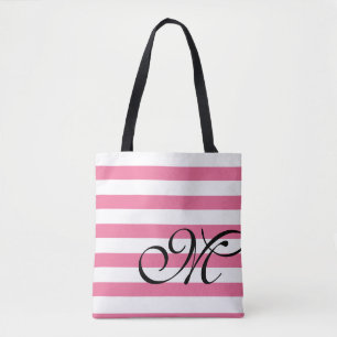 Monogramme et Sac fourre-tout rose