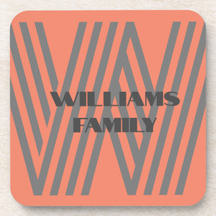 MONOGRAMME FAMILIAL DON dessous de verre en plasti