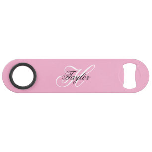Monogramme fantaisie noir et blanc Rose