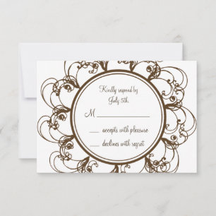 Monogramme fantaisie RSVP (chocolat)