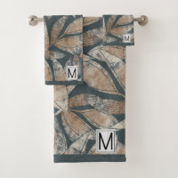 Monogramme Feuilles d'automne Motif