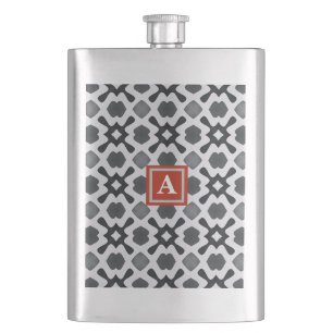 Monogramme   Flacon classique Motif noir et blanc