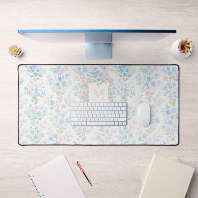 Monogramme Floral Élégant (Bureau 1)