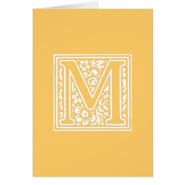 Monogramme floral "M" (Devant)