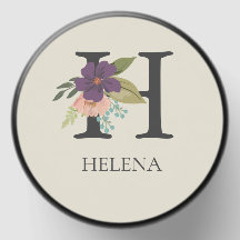 Monogramme floral moderne personnalisable