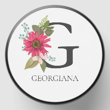 Monogramme floral moderne personnalisable