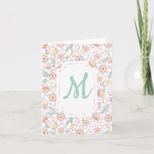 Monogramme floral personnalisé