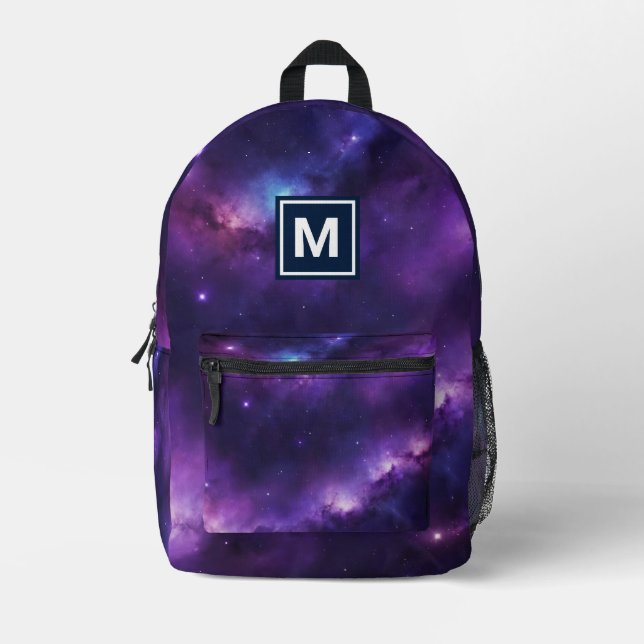 Monogramme Girly Stars Galaxy sac à dos (Recto)